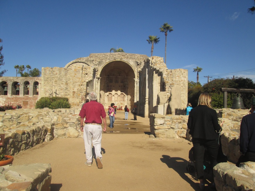 Ruin av första kristna kyrkan i Californien